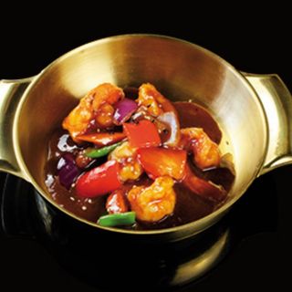 54. Gambas en salsa japonesa.