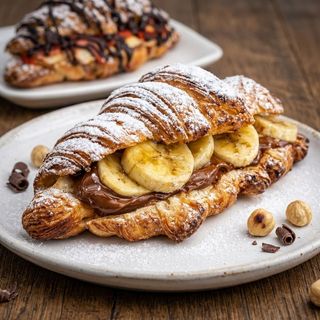 Croissants Dulce De Leche Y Platano