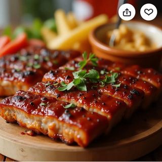 Costillas de cerdo a la bbg