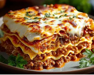 Lasaña de carne 