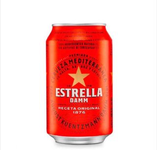 Cerveza Mahou 5 Estrellas Lata 33cl.