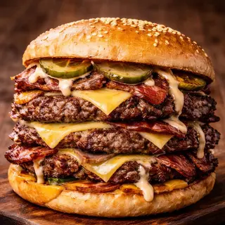Burger Waffle Smash