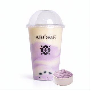 Té Rojo Con Leche + Crema De Taro Y Tapioca