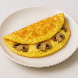 Egg Omelette Cheese And Mushroom