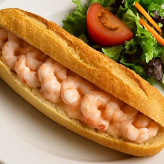 Baguette Prawns And Marie Rose Sauce