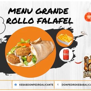 Menú Rollo Falafel Mediano