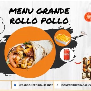 Menú Rollo Pollo Mediano