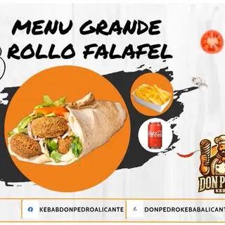 Menú Rollo Falafel Grande