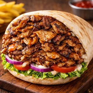 Bocadillo Kebab doble
