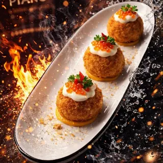 Champiñones Rellenos De Carne Y Mozzarella Fritos