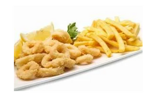 Calamares Con Patatas Fritas