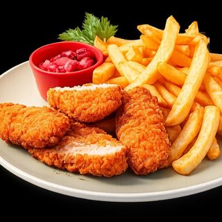 Plato De 5 Tiras Con Bebida