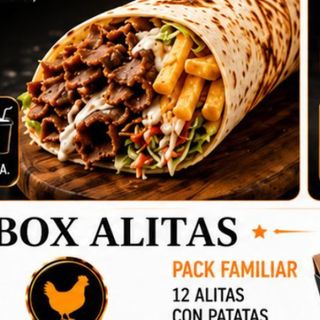 Menú Dürüm Francés De Falafel Con Bebida