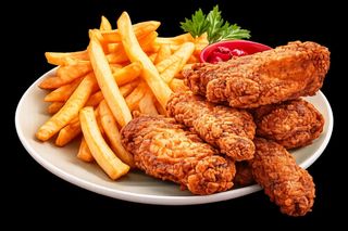 8 Alitas Con Patatas