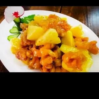 Pollo con piña