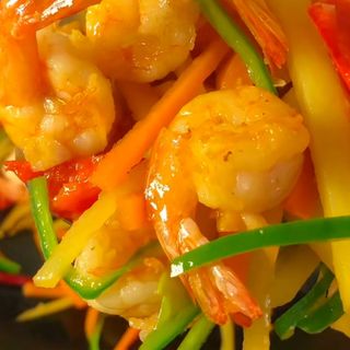 Gambas con verduras
