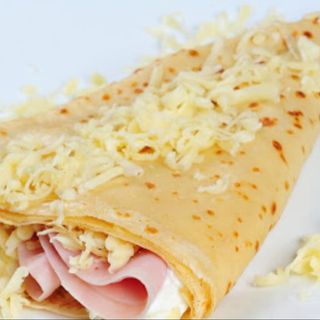 Crepe Salado De Jamón Y Queso