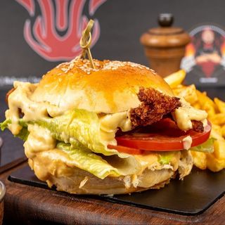 Hamburguesa De Pollo Rebozado