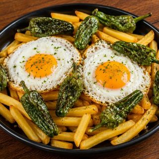 Huevos Rotos Con Pimiento