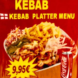 Menú Plato Kebab