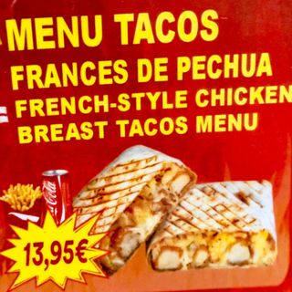Menú Tacos Francés De Pechuga