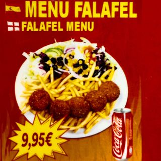 Menú Falafel
