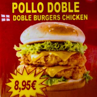 Hamburguesa Pollo Doble