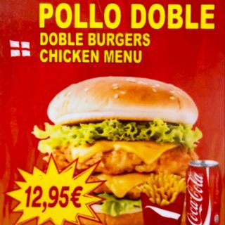 Menú Hamburguesa Pollo Doble