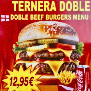 Menú Hamburguesa Ternera Doble