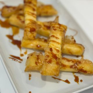 Queso Frito Con Miel De Palma