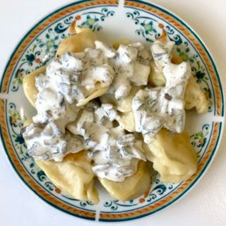 Вареники С Картошкой И Грибным Соусом