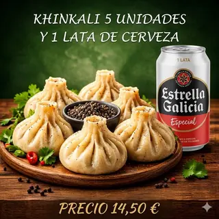 Khinkali + cerveza 