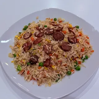 Arroz Frito Con Salchichas China腊肠炒饭