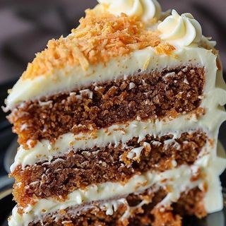 Tarta de carrot cake (porción)