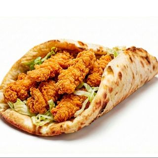 Wrap Naan De Queso Con Tiras De Pollo