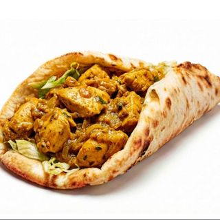 Wrap Naan De Queso Con Curry