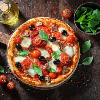 Pizza De Jamón De Pavo (28 Cm.)