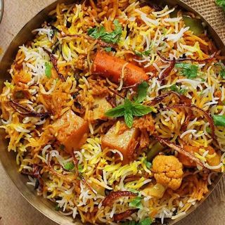Arroz Biryani Con Pollo
