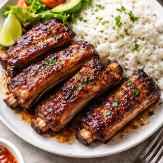 Costillas al horno (ración)