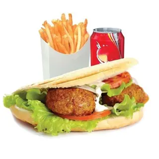 Menú kebab falafel