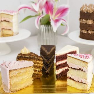 Tarta de chocolate y toffee (porción)