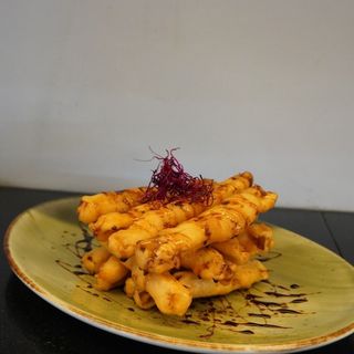 Berenjenas Crujientes Con Miel De Caña