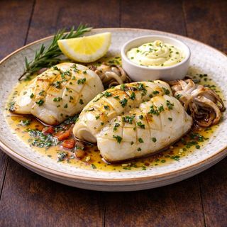 Sepia A La Plancha Con Alioli Suave