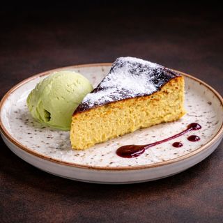 Tarta De Queso Casera Con Pistacho