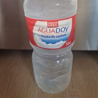 Agua minerales sin gas