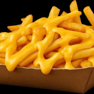 Patatas Fritas Con Queso Cheddar