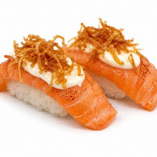 Nigiri De Salmón Flambeado Con Philadelphia 2U