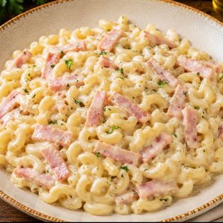 Macarrones Con Crema Y Jamón York