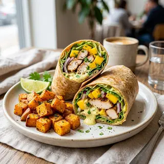 Wrap De Pollo Con Mango