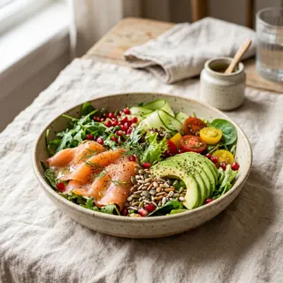 Ensalada De Salmón Y Aguacate